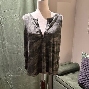 Maurices Dark Gray Camouflage Sleep Set